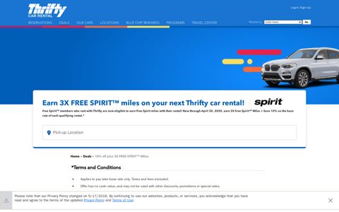 3X FREE SPIRIT™ Miles | Thrifty