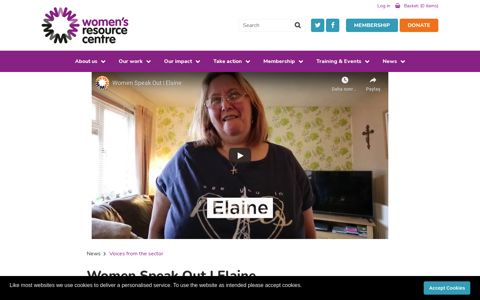Women Speak Out | Elaine | Women's Resource Centre
