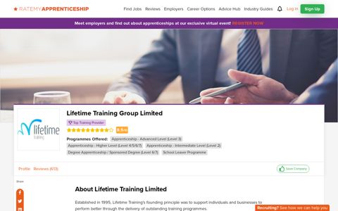 Lifetime Training Group Limited Apprenticeships & School ...