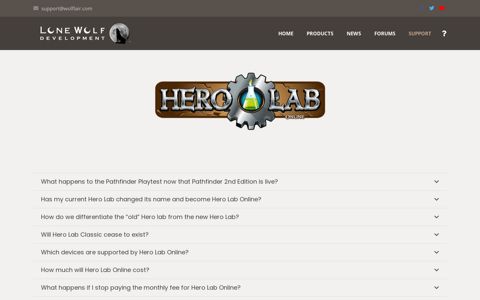 Hero Lab Online FAQ – Lone Wolf Development