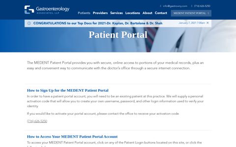Patient Portal - Gastroenterology Associates LLP, - Buffalo, NY