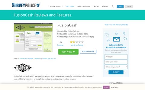 FusionCash Ranking and Reviews – SurveyPolice
