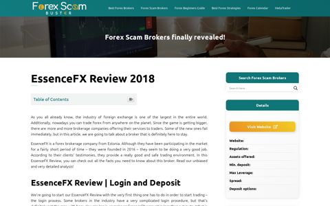 EssenceFX Review 2018 | Meet a fantastic new broker