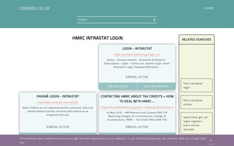 hmrc intrastat login - General Information about Login