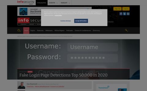 Fake Login Page Detections Top 50,000 in 2020 - Infosecurity ...
