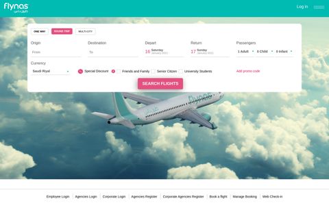 flynas | Modern low cost Saudi airline offering best fare flights