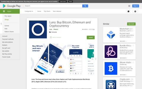 Luno: Buy Bitcoin, Ethereum and Cryptocurrency - Apps on ...