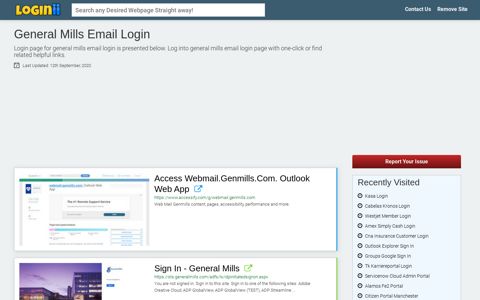 General Mills Email Login - Loginii.com