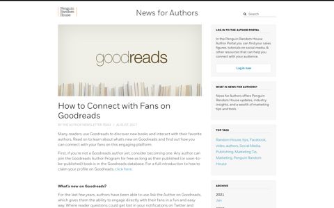 How to Connect with Fans on Goodreads | News for Authors