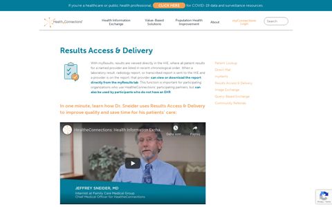 Results Access & Delivery - HealtheConnections
