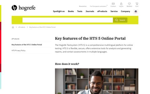 Key features of the HTS 5 Online Portal - Hogrefe Publishing