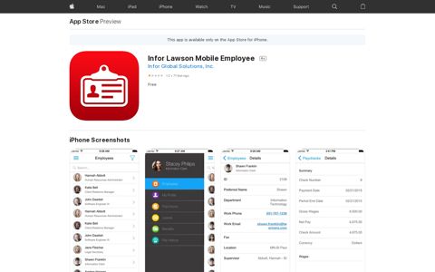 ‎Infor Lawson Mobile Employee on the App Store
