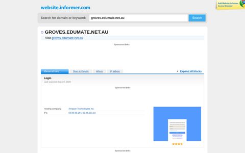 groves.edumate.net.au at Website Informer. Login. Visit ...