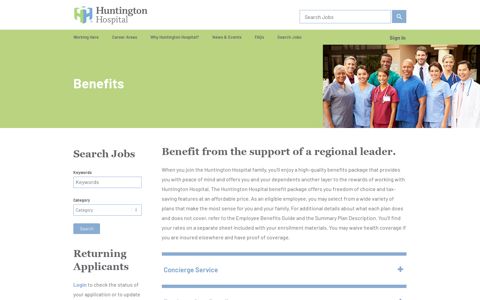 Benefits - Huntington Hospital Careers