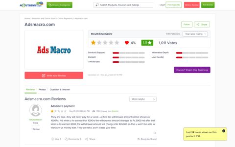 ADSMACRO.COM - Reviews | online | Ratings | Free