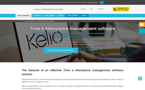 Time and Attendance Management - Kelio range