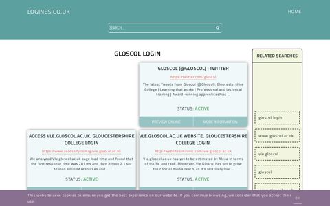 gloscol login - General Information about Login - Logines.co.uk