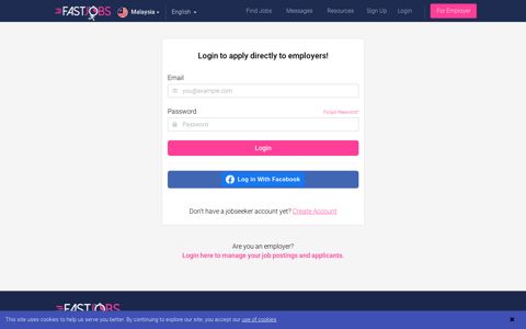 Login to apply directly to employers! - FastJobs