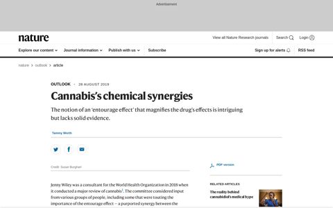 Cannabis's chemical synergies - Nature