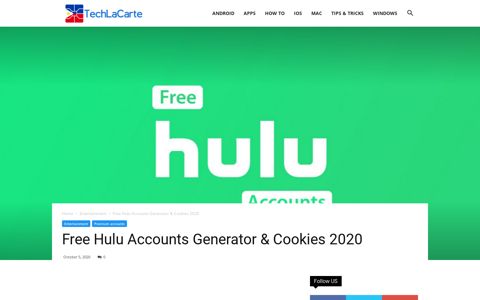 10+ Free Hulu Accounts Username and Password 2020 (100 ...