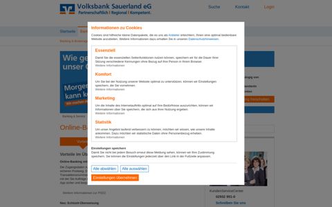 Online-Banking - Volksbank Sauerland eG