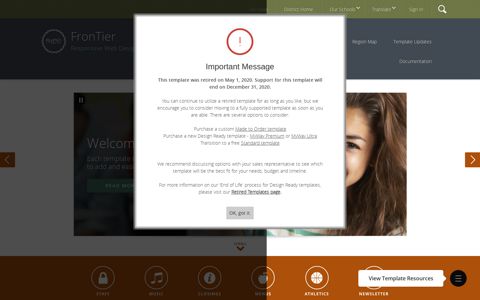 Frontier / Homepage - Design Ready Template Tiers