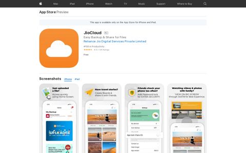 ‎JioCloud on the App Store