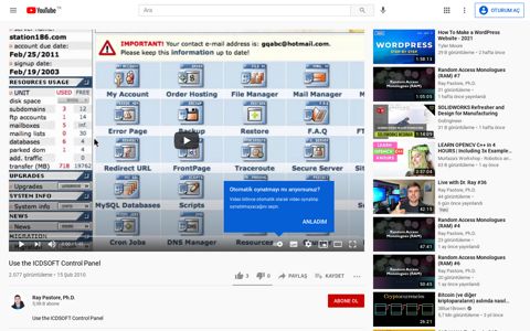 Use the ICDSOFT Control Panel - YouTube