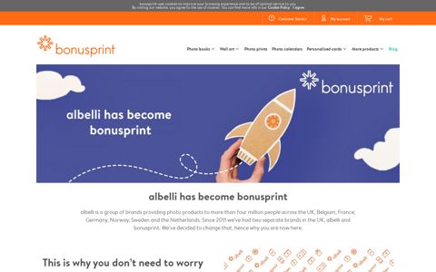 albelli has become bonusprint | bonusprint