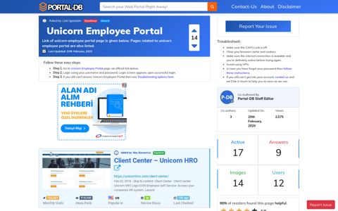 Unicorn Employee Portal