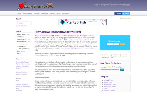How About We Review (HowAboutWe.com) - Dating Sites ...