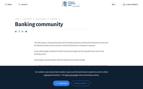 Banking community - European Investment Bank