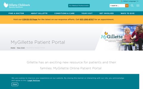MyGillette Patient Portal | Gillette Children's Specialty ...