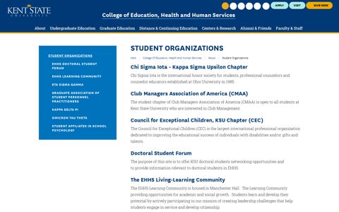 Student Organizations | Kent State University