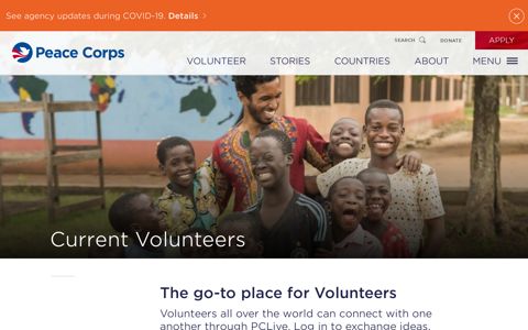 Current Volunteers - Peace Corps