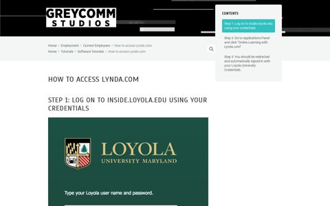 How to access Lynda.com – Ask Greycomm