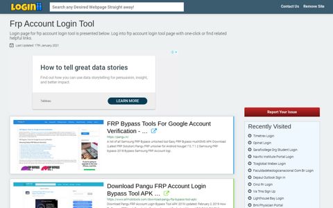 Frp Account Login Tool - Loginii.com