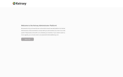 the Keirsey Administrator Platform!