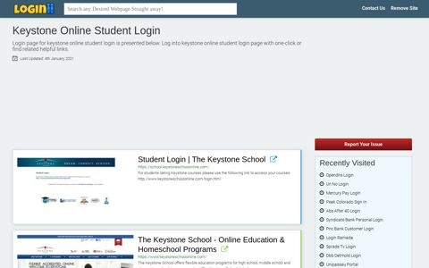 Keystone Online Student Login - Loginii.com
