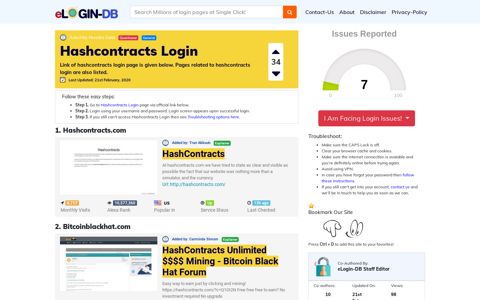 Hashcontracts Login - A database full of login pages from all ...