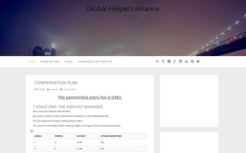 COMPENSATION PLAN | Global Helpers Alliance