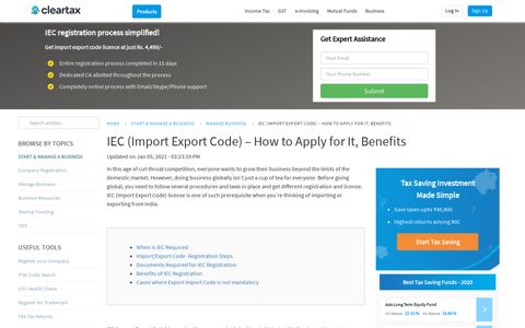 Import Export Code ( IEC ) - Overview, Registration & Online ...