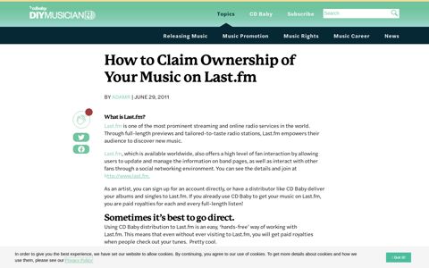 How to Claim Ownership of Your Music on Last.fm | DIY ...
