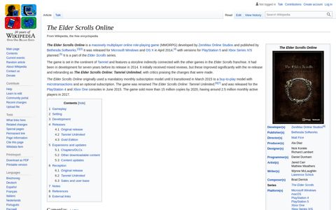 The Elder Scrolls Online - Wikipedia