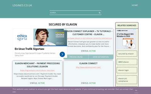 secured by elavon - General Information about Login
