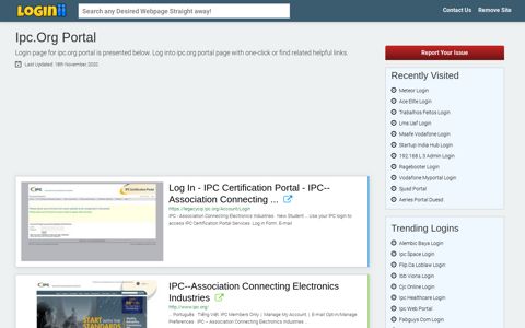 Ipc.org Portal - Loginii.com