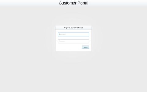 Login - Customer Portal - Ergo