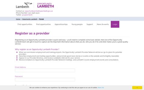 Lambeth Portal - Opportunity Lambeth - Lambeth Council