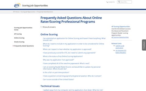 Scoring Opportunities: Frequently Asked Questions - ETS