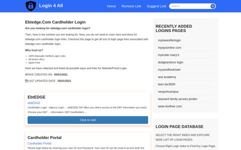 ebtedge com cardholder login - Official Login Page [100 ...